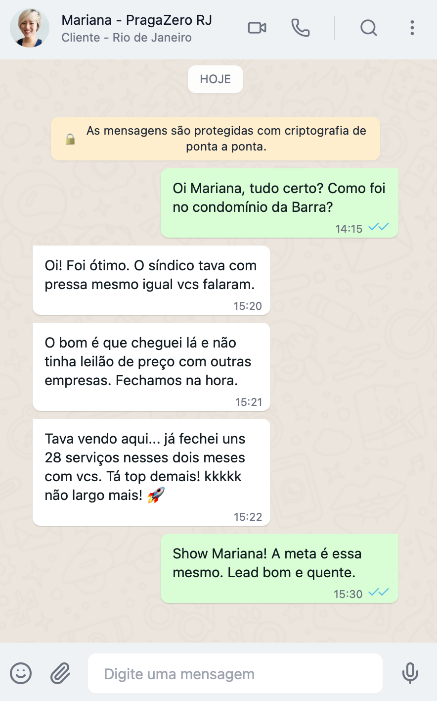 Mariana - PragaZero RJ - 28 serviços